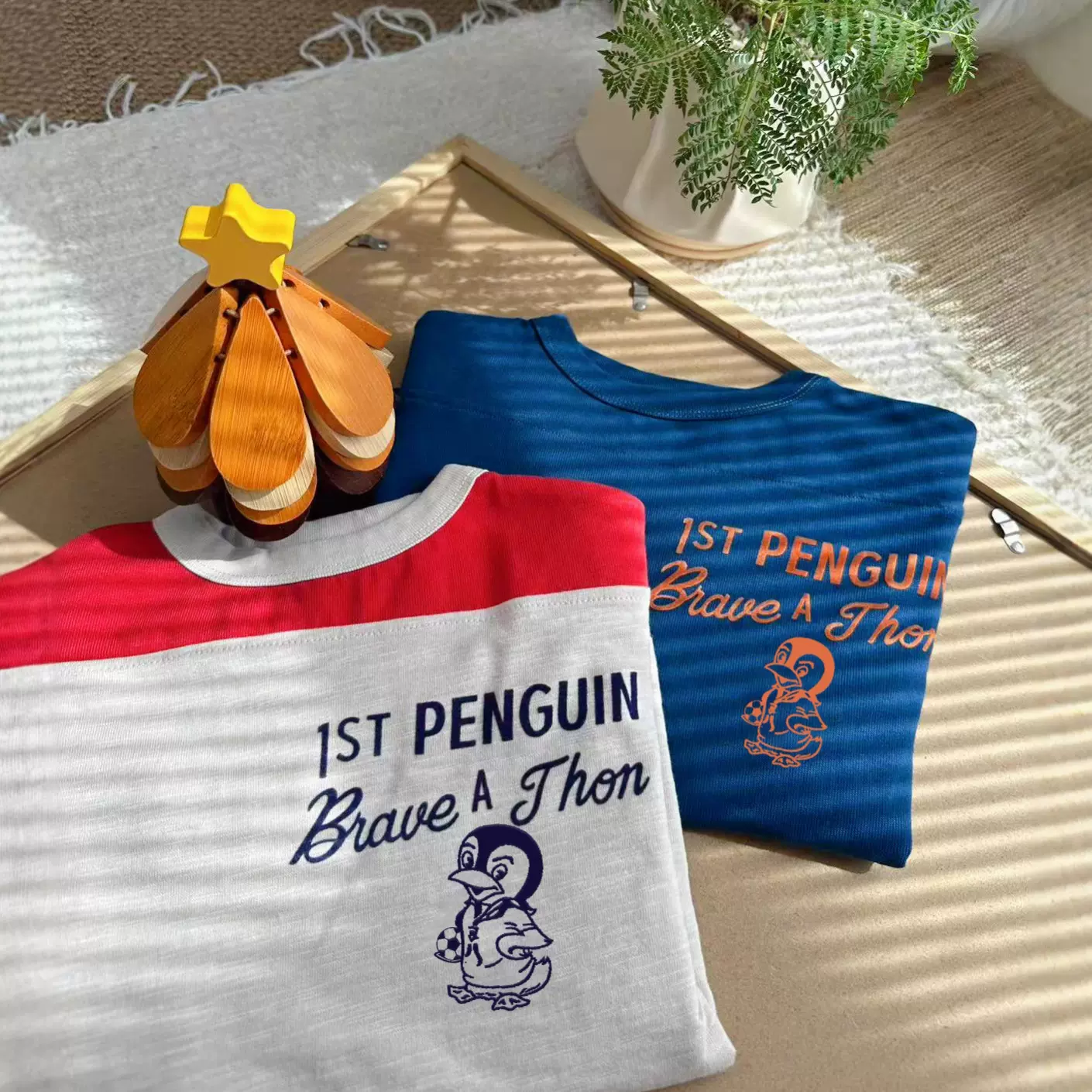 25年秋季DD新款企鹅植绒长袖T