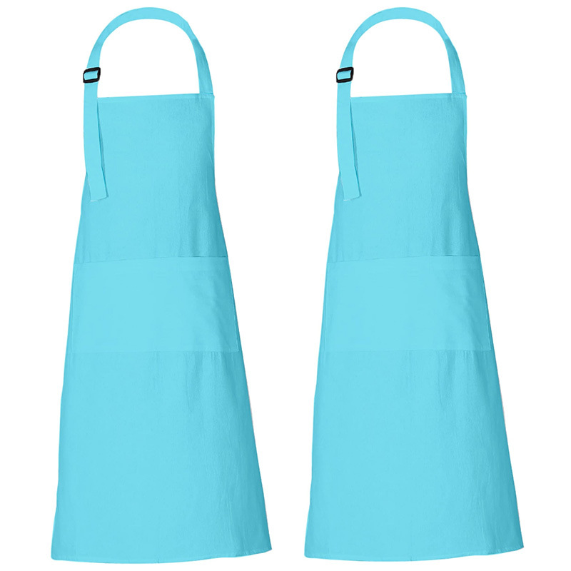 Transfronterizo Amazon alarga delantal logotipo personalizado poliéster cintura camarero ropa de trabajo cocina hogar delantal