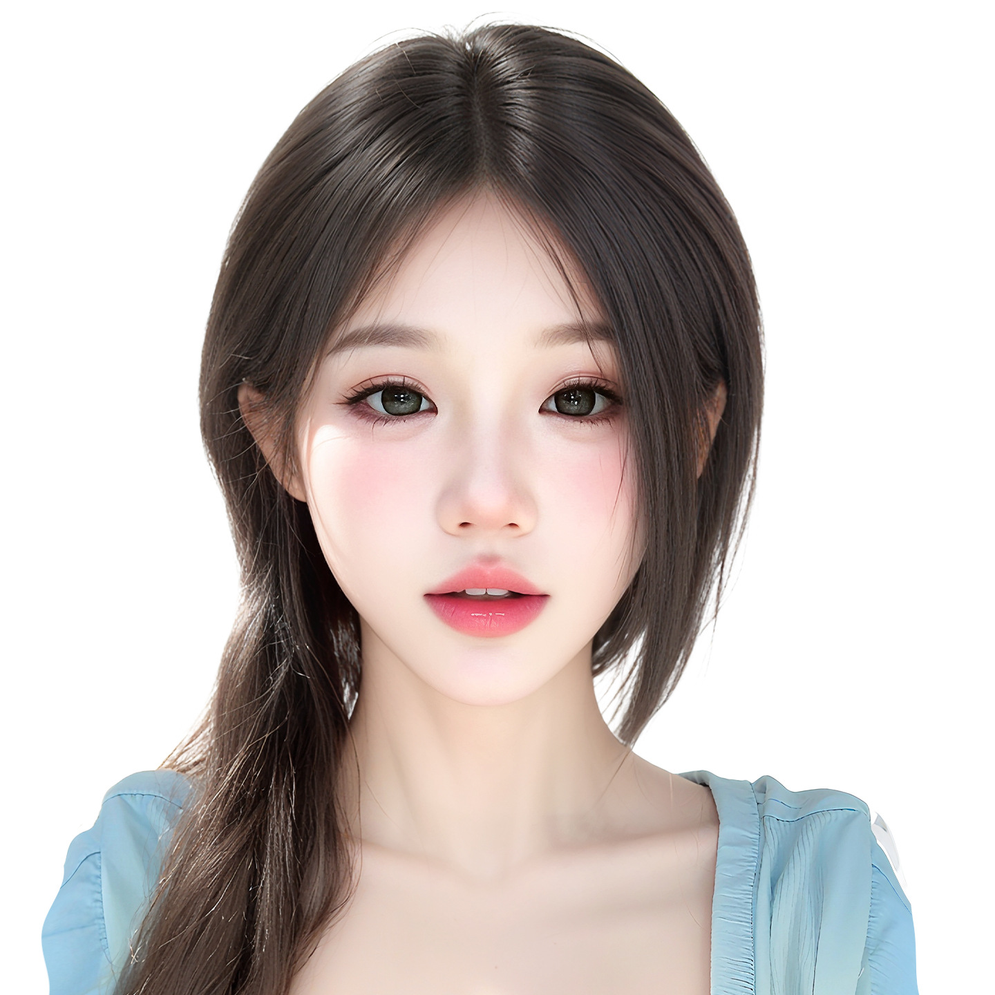 Peruca de pestaña de ocho caracteres para mujeres, frente de cubierta sin bordes, cabello blanco natural flácido, aumento de cabello, pelucas de cráneo alto.