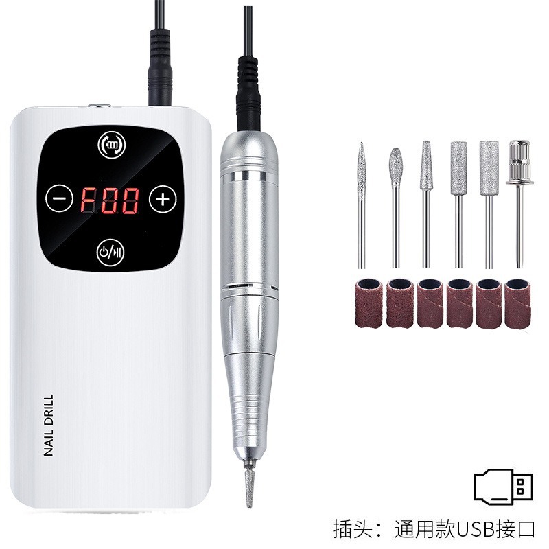 Máquina pulidora de uñas portátil máquina de pulir eléctrica eliminación especial de uñas 45000-gire removedor de piel muerta amoladora de uñas transfronteriza