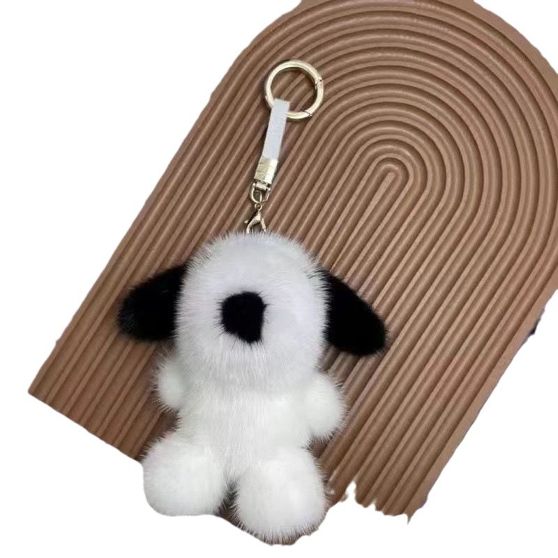 Imitación de visón de peluche es colgante bolsos colgantes llavero pequeño regalo en línea famoso lindo perro de peluche divertido lindo