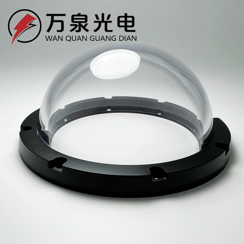 Индивидуальная оптическая полусферическая крышка для ПК, 1000m устойчивая к давлению подводная робот-камера ROV, сферическая крышка