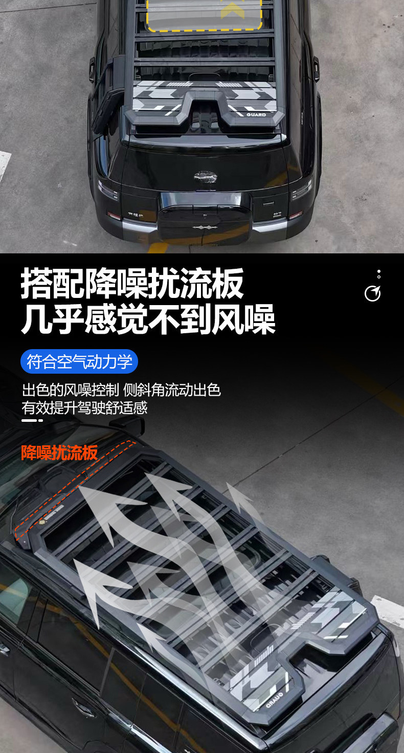 Suitable for Fang Cheng Bao Titanium 7 Outdoor Camping Vehicle Roof Expansion Explorer Roof Rack Canopy Side Tent