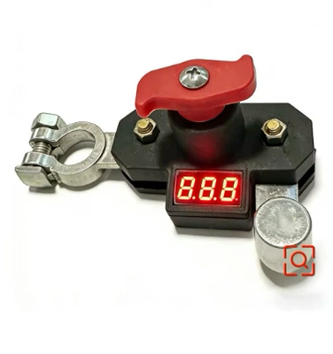 Rotatable Car Battery Power-Off Switch Digər kuzov və aksesuarlar - yzy-double-rotating-model-with-digital-display-bright-silver-model