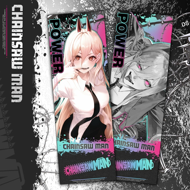 Лазерный закладка для книг Chainsaw people новый билет Mattima Electric Podapawa независимая упаковка двусторонний рисунок лазерная закладка