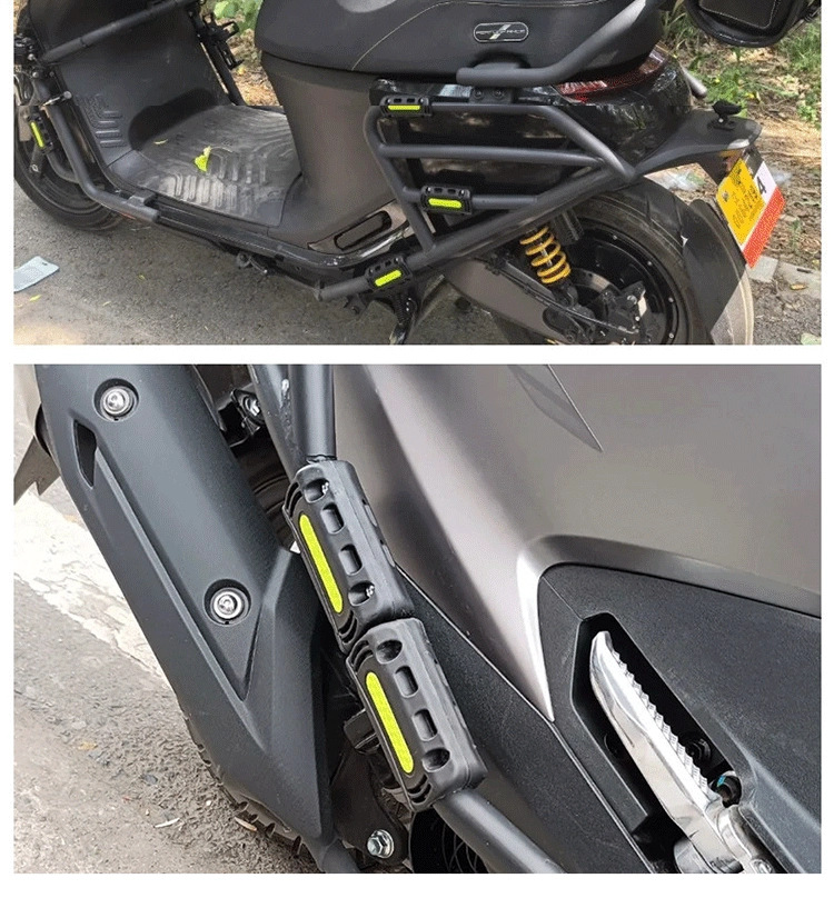 Motorcycle Bumper Guard Anti-Collision Block Front Bumper Suitable for Suzuki Haojue Honda Electric Vehicle Bumper Guard Anti-Collision Protection Reflective Strip