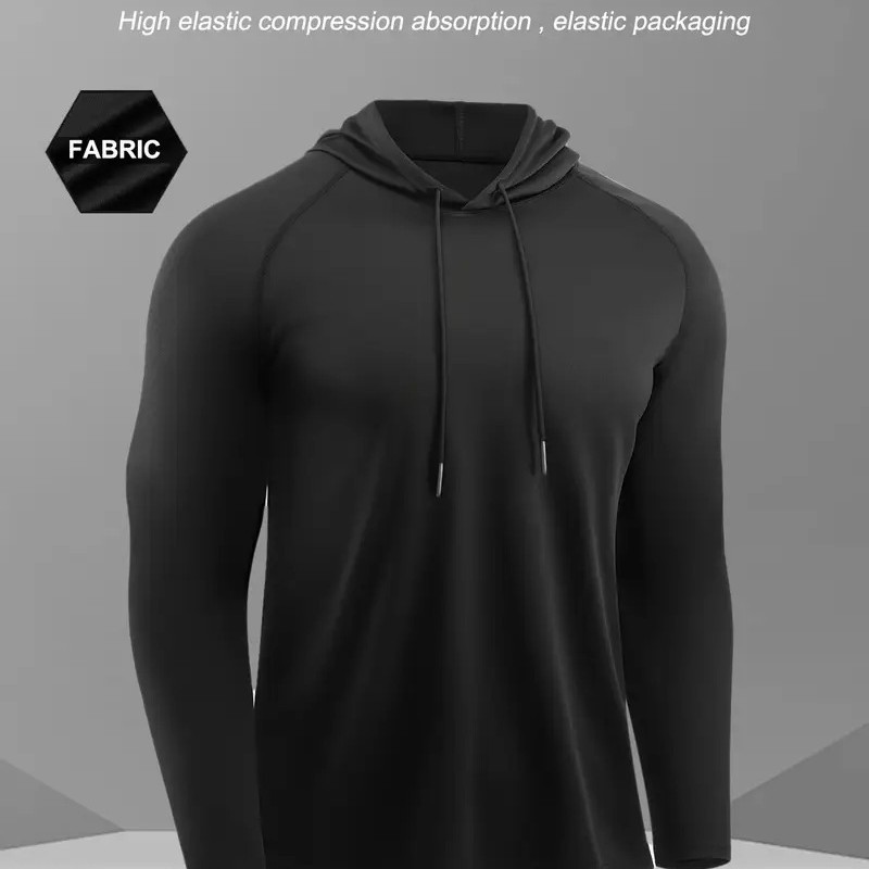 Transfronterizo tamaño europeo y americano spot Amazon deportes absorbentes de secado rápido ropa de ejercicios de mangas largas chaqueta encapuchada