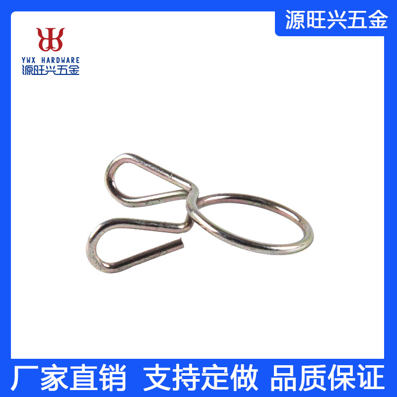 弹簧钢镀锌镀镍弹簧不锈钢12MM双线软管用管夹卡箍弹簧跨境外贸
