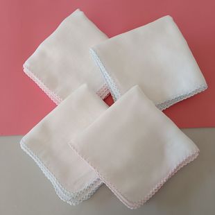 Pure cotton baby plain white double gauze handkerchief Pumi saliva towel milk towel factory direct sales