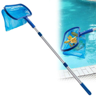 Pool Cleaning Supplies Hot Sale Three Sections Telescopic Rod Deep Water Leaf Mesh Combination