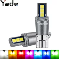 Автомобильный светодиодный индикатор T10 3030 6SMD подсветка яркого номерного знака лампы для чтения W5W Широкопрессовая маленькая лампочка