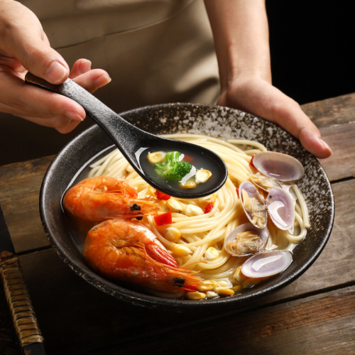 Cross-border ceramic spoon creative household spoon rice spoon Japanese cuisine restaurant hotel hotel spoon manufacturer wholesale