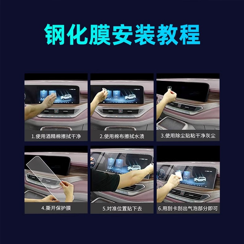 25 Gac Trumpchi M8 Master Legend Master Rear Armrest Protective Film Central Control Navigation Screen Tempered Film