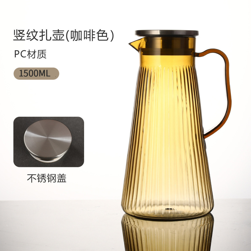 耐高温餐厅酒吧大容量凉水壶果汁壶PC亚克力扎壶塑料冷水壶泡茶壶|undefined