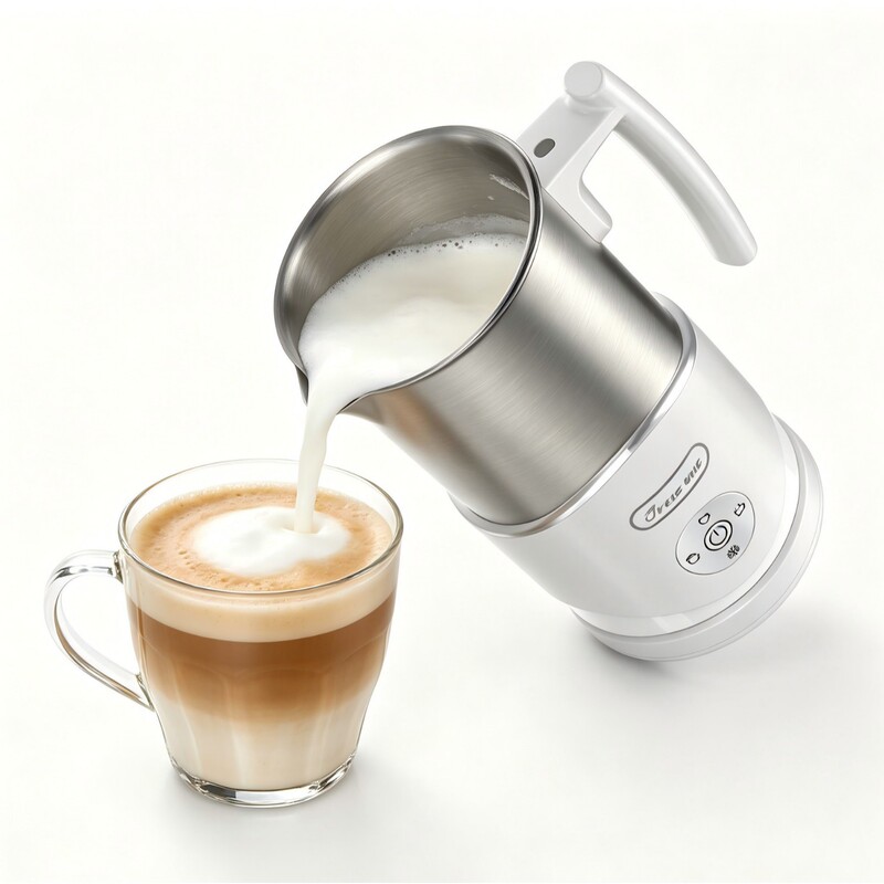 Multifunctional Fully Automatic Milk Frother for Cappuccino, Latte, Soy Milk, and Cold Milk Heating Multifunctional Fully Automatic Milk Frother for Cappuccino, Latte, Soy Milk, and Cold Milk Heating