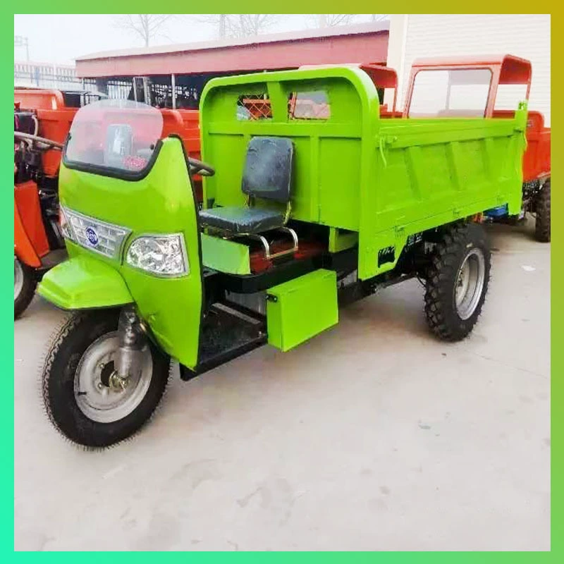 Трехколесный 2-тонный электрический инженерный транспортный автомобиль с высокомощным гидравлическим самосвальным механизмом