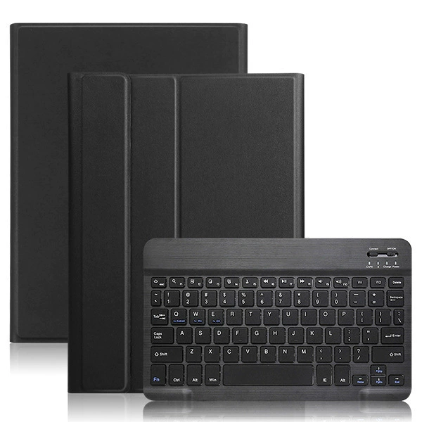 Подходит для RedmiPad Pro 12.1 (2024), Bluetooth-клавиатура в защитном кожаном чехле с отделением для стилуса