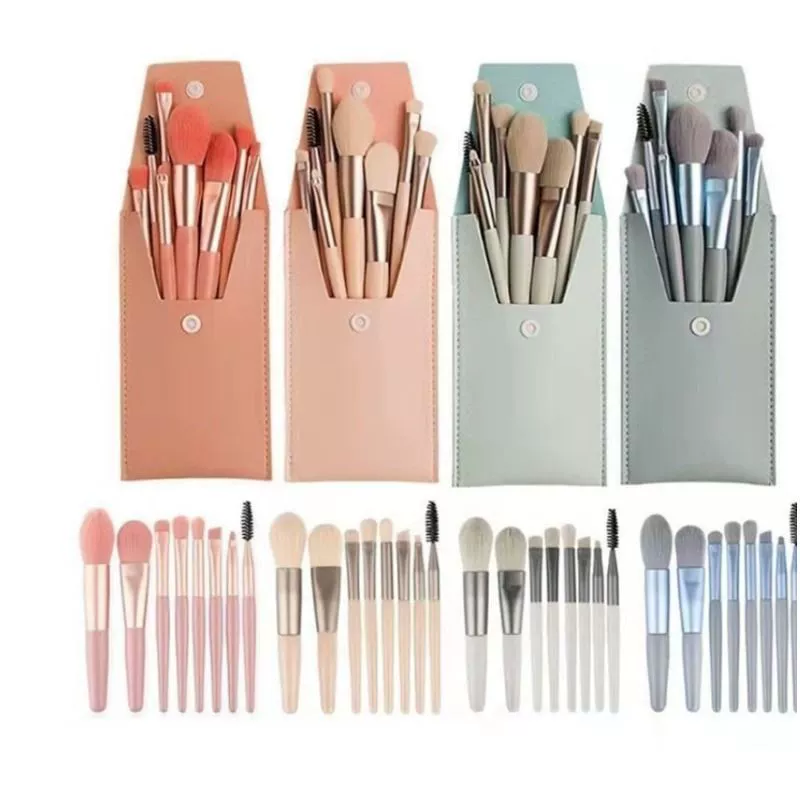 Маленькая кисть, ручная для румян в поездке, 8 предметов, для начинающих