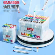 掌握touch正品双头马克笔套装24色手绘画动漫设计酒精三角白杆509