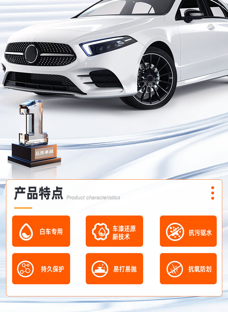 Shikai Xc Car Wax White Car Special Car Wax Waxing Maintenance Glazing Car Maintenance Scratch Paint Polishing