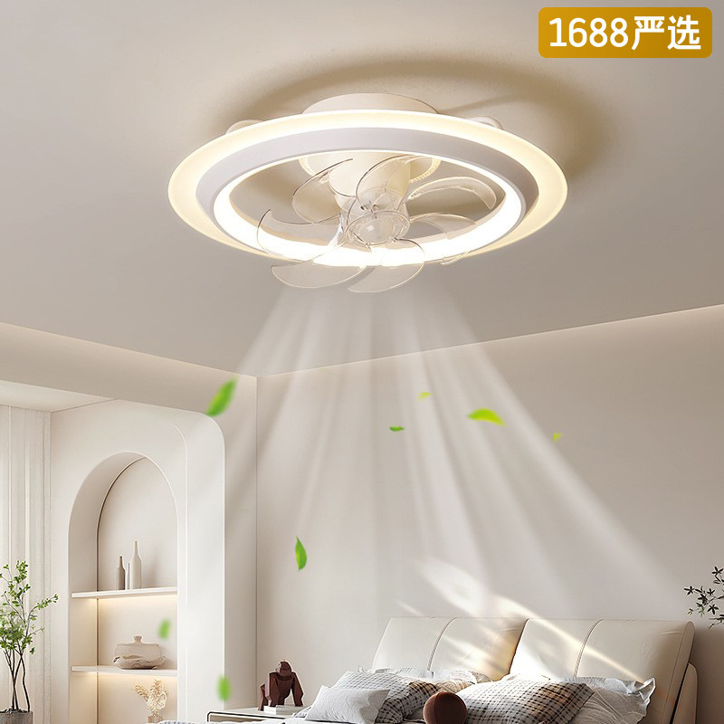 [Selección estricta] lámpara de ventilador 2025 nuevo estudio moderno simple 360 grados cabeza silenciosa lámpara de techo de la habitación de niños