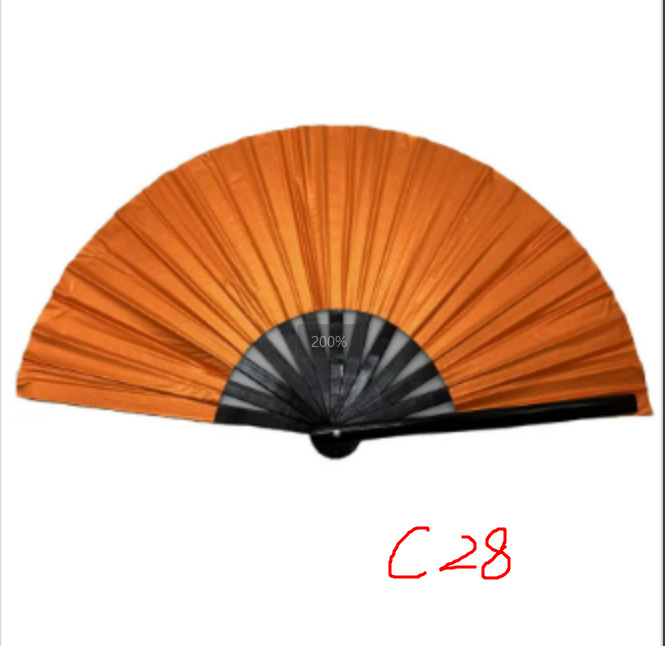 Ventilador de kung fu transfronterizo, pintura en aerosol, abanico de Tai Chi, abanico de baile láser de color mágico, abanico especial de comercio exterior