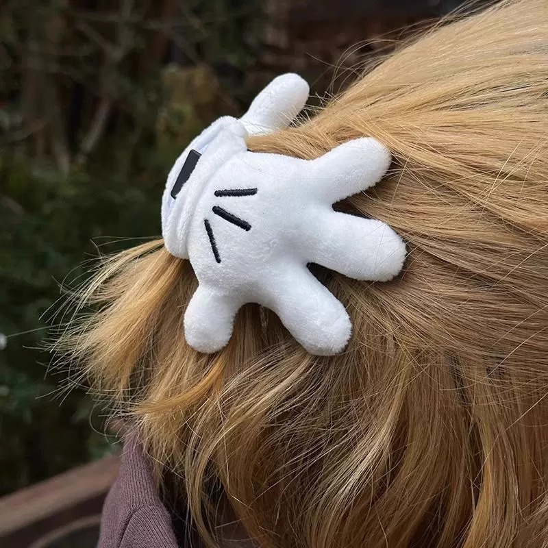 新しいクリエイティブな個性かわいいミッキーハンドグリッパーインスタイル立体人形ヘアピンパームミッキーハンドグリッパー|undefined