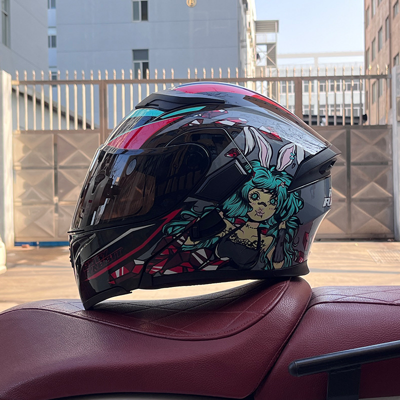 JIEKAI 3C certificado casco de motocicleta para hombres y mujeres casco completo de motocicleta casco de exposición Bluetooth casco de coche eléctrico