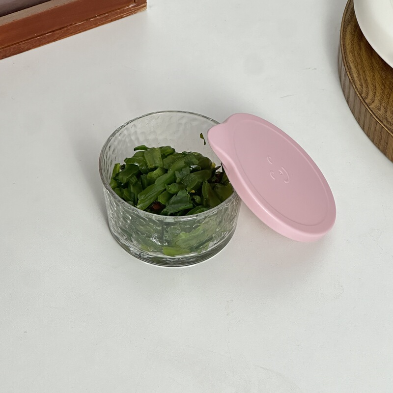 ピクルス瓶家庭用ガラス小ボウル蓋付きガラスボウル冷蔵庫包装鮮度保持ボックスミニピクルスボックス収納小ボウル|undefined