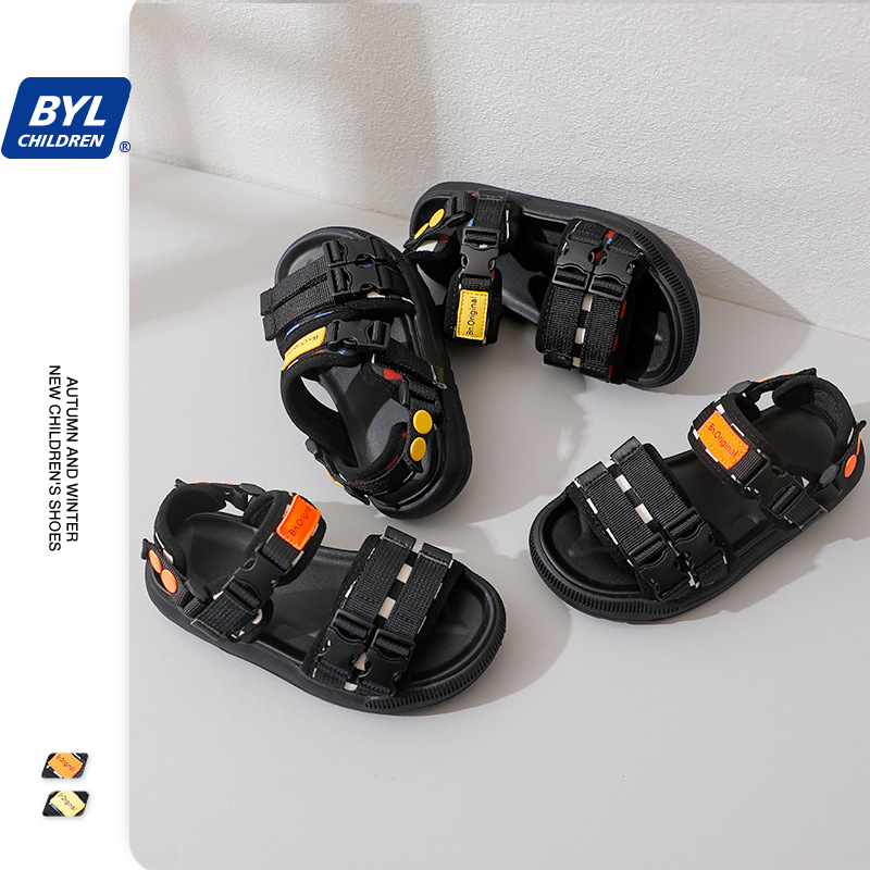 Girls beach sandals 2022 summer new pattern Boy Sandy beach Sandals fashion light children motion Sandals