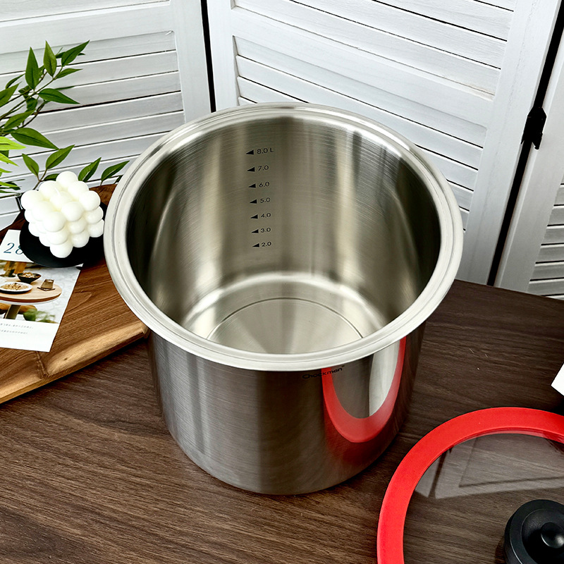 Chockmen Zhuo Deming 18 / 10 tanque de almacenamiento sellado multipropósito de acero inoxidable a prueba de humedad a prueba de insectos barril de arroz de 20 kg