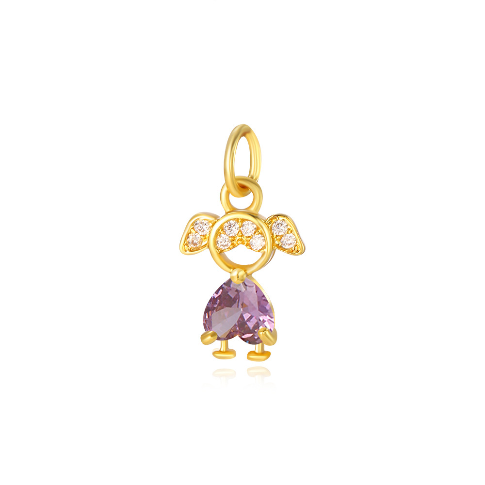 2g Weight Pendant Jewelry Making Type 8*18mm Jewelry Making Size Zircon Inlay Material DIY Jewelry Accessories Classification 1 Piece Quantity Copper Material Human Pattern Polished Finish Inlay Design Shiny, IG Style Style 1 Piece 8*18mm Copper Zircon Human Polished Pendant 10