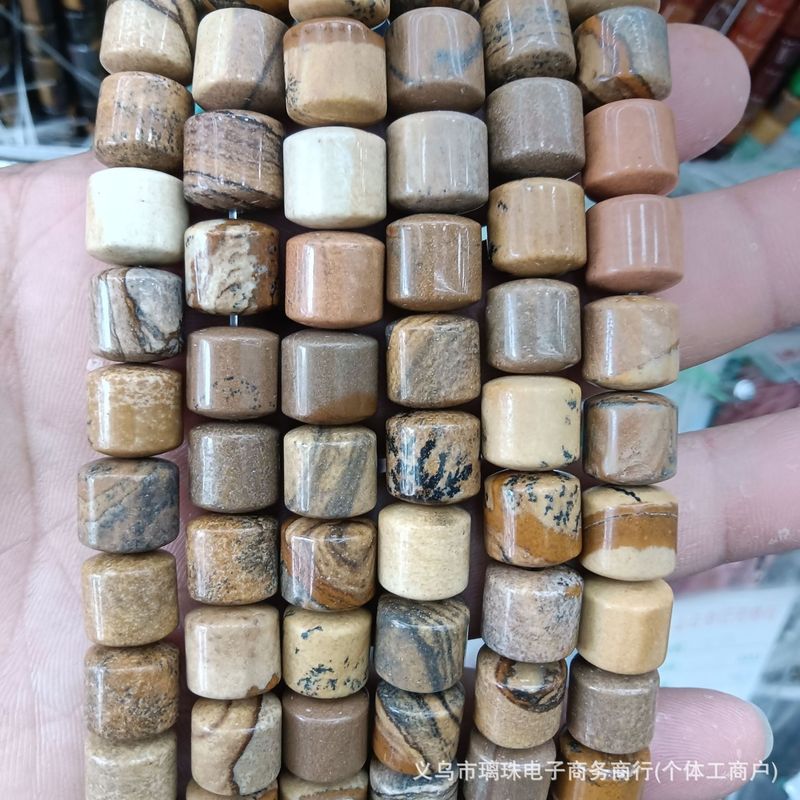 10x10mm天然石玛瑙圆边圆柱桶珠DIY手链项链饰品配件串珠半成品批|undefined