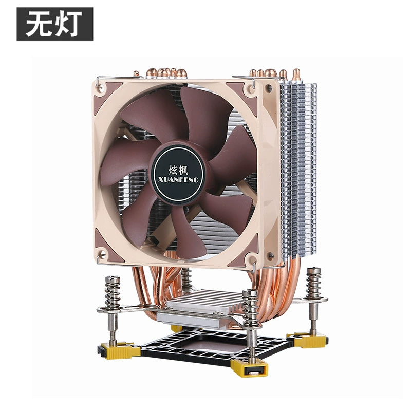 К radiator процессора 12-го поколения с 4 медными трубками 1150 светодиодов 1366 бесшумный кулер 1700CPU вентилятор 4 стежка 9см термоконтроль