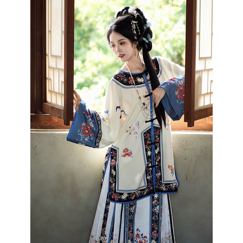Han Yu Kui_Ming Que Zhi Qing Dynasty Han Women's Hanfu 2026 New Original Autumn Style Gege Clothing Qing Dynasty Mamian Skirt Ancient Costume