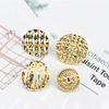 Fashion True Gallated Round Hollow Earrings Accessories DIY Alloy Accessories Accessories