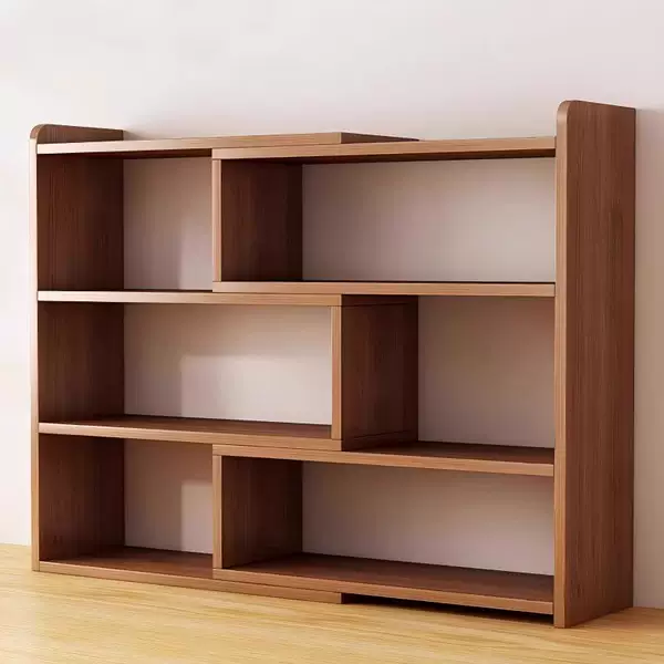 Telescopic Bookshelf Storage Rack Floor-Standing Book Desktop Storage Rack Grid Storage Rack Student Home Multi-Layer Simple Bookcase