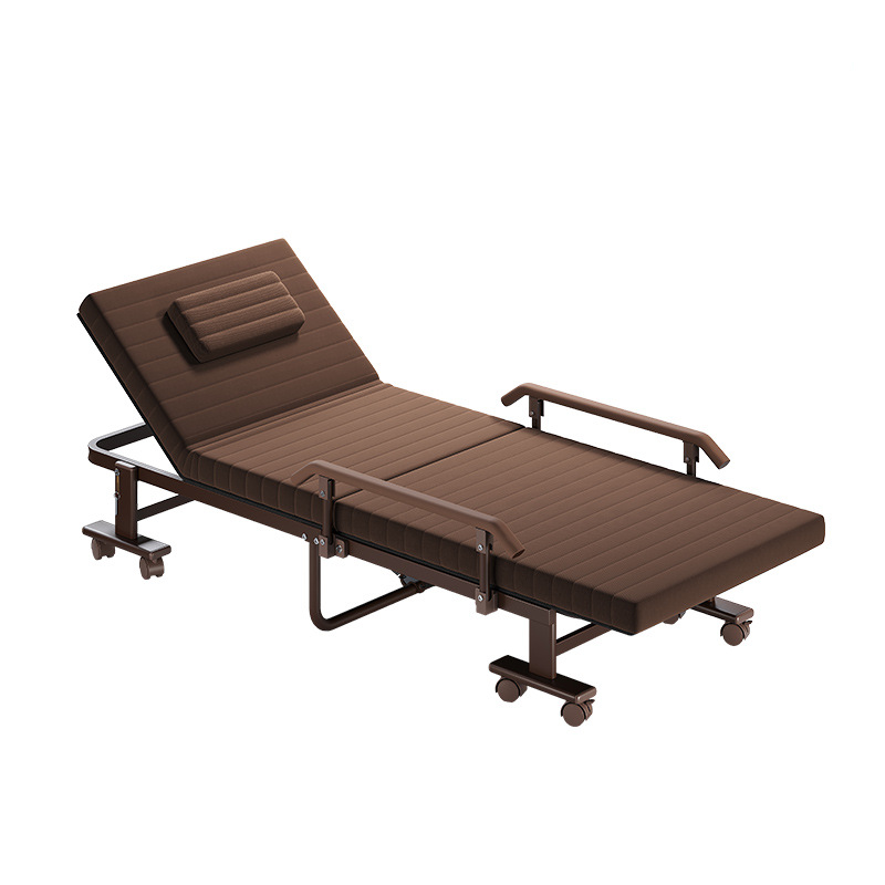 Almacenamiento cama plegable oficina almuerzo artefacto doméstico simple nuevo tipo de casa pequeña cama individual cama multifuncional acompañante
