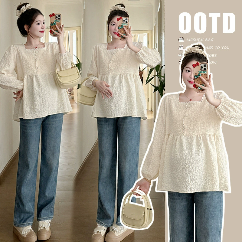 Спот 2024 новая одежда для беременных корейская версия