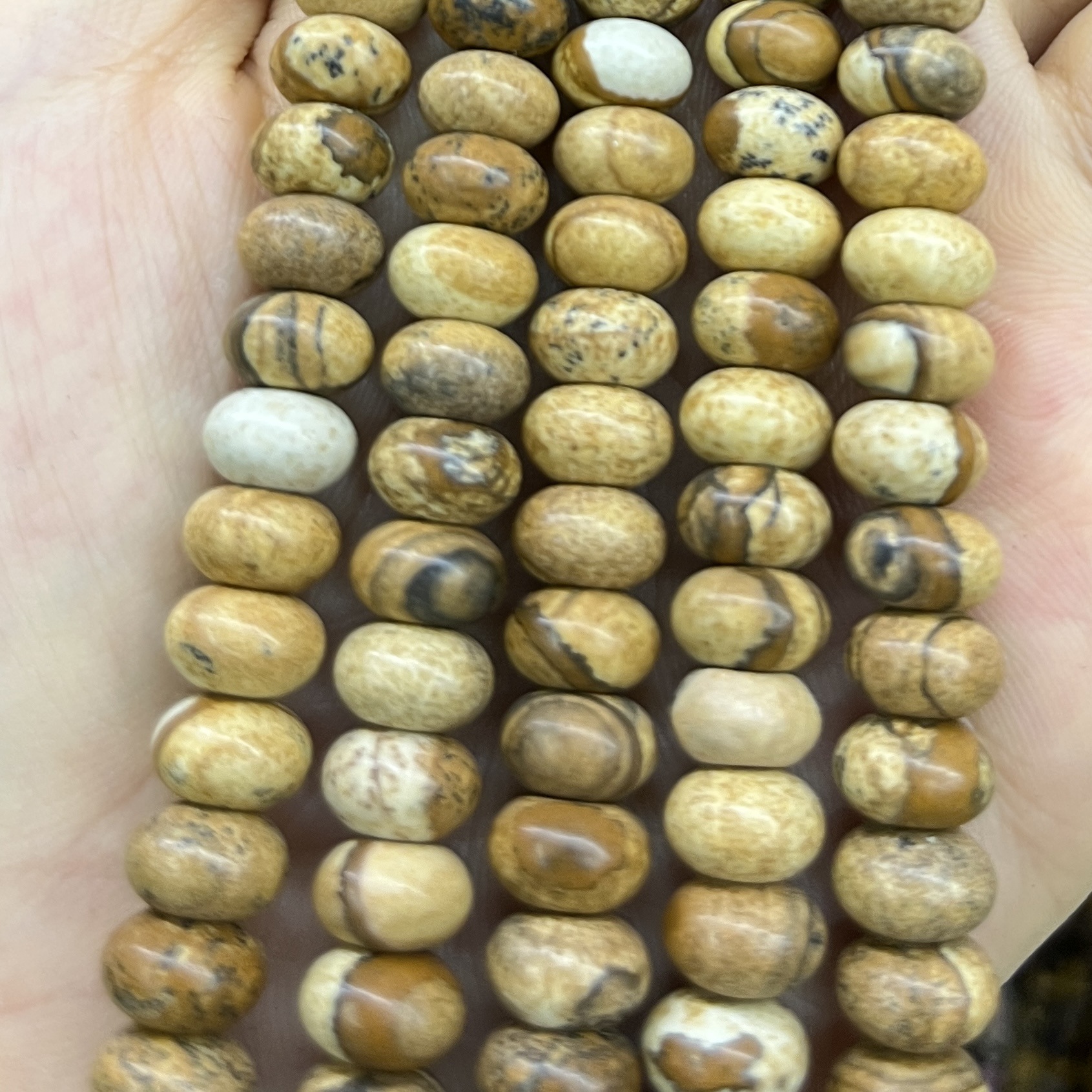 Piedra natural 5 * 8 Abaco Piedra Shoushan DIY accesorios de joyería collar de cuentas separadoras cuentas de posicionamiento cuentas al por mayor