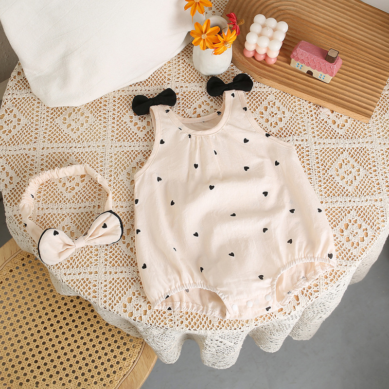Baby Sling Sleeveless Bag Fat Clothes Summer Newborn Clothes Baby Girl Sleeveless Fashion Stylish Jumpsuit Thin