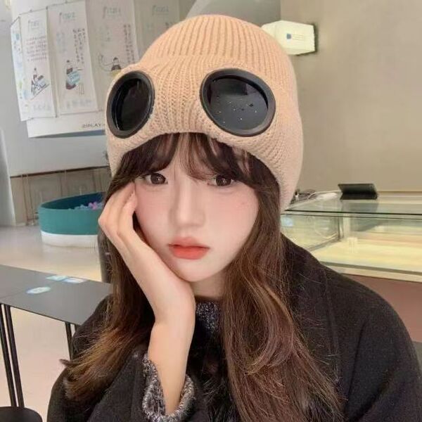 windproof woolen ski glasses for men and women