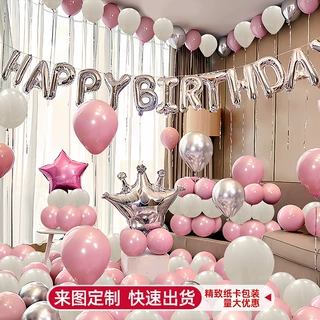 生日气球派对装饰品场景布置背景墙装扮用品高级感的套餐外贸套装
