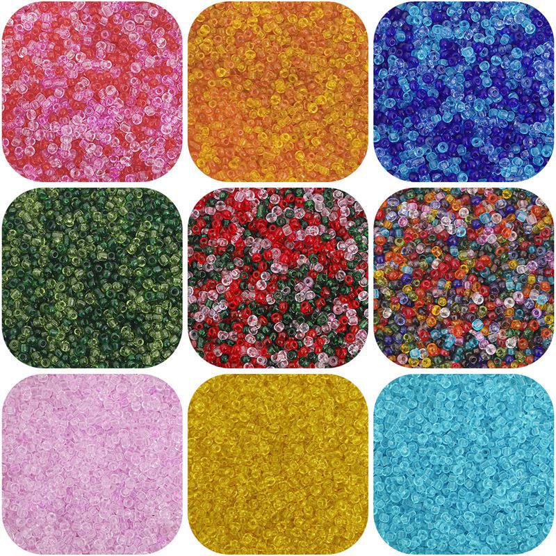 Beads Jewelry Making Type 1000 Pieces Per Pack Diameter 3mm Glass Geometric DIY Jewelry Accessories Beads