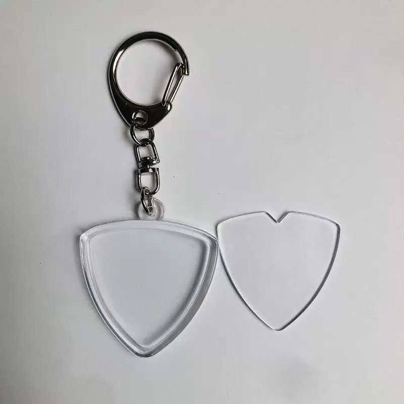 Triangular Transparent Pick Holder Heart-Shaped Guitar Collection Standard Pick Pendant Keychain Pick Storage Pendant Triangular Transparent Pick Holder Heart-Shaped Guitar Collection Standard Pick Pendant Keychain Pick Storage Pendant
