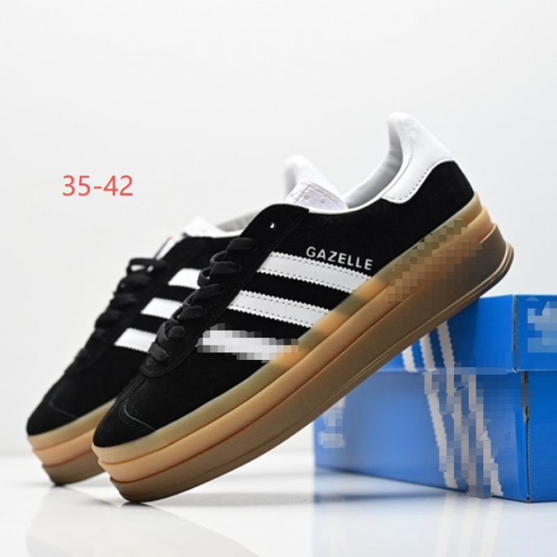 Correct version of foreign trade goods: German training shoes, Gazelle women's shoes, thick-soled height-increasing three-layer platform shoes, retro sneakers