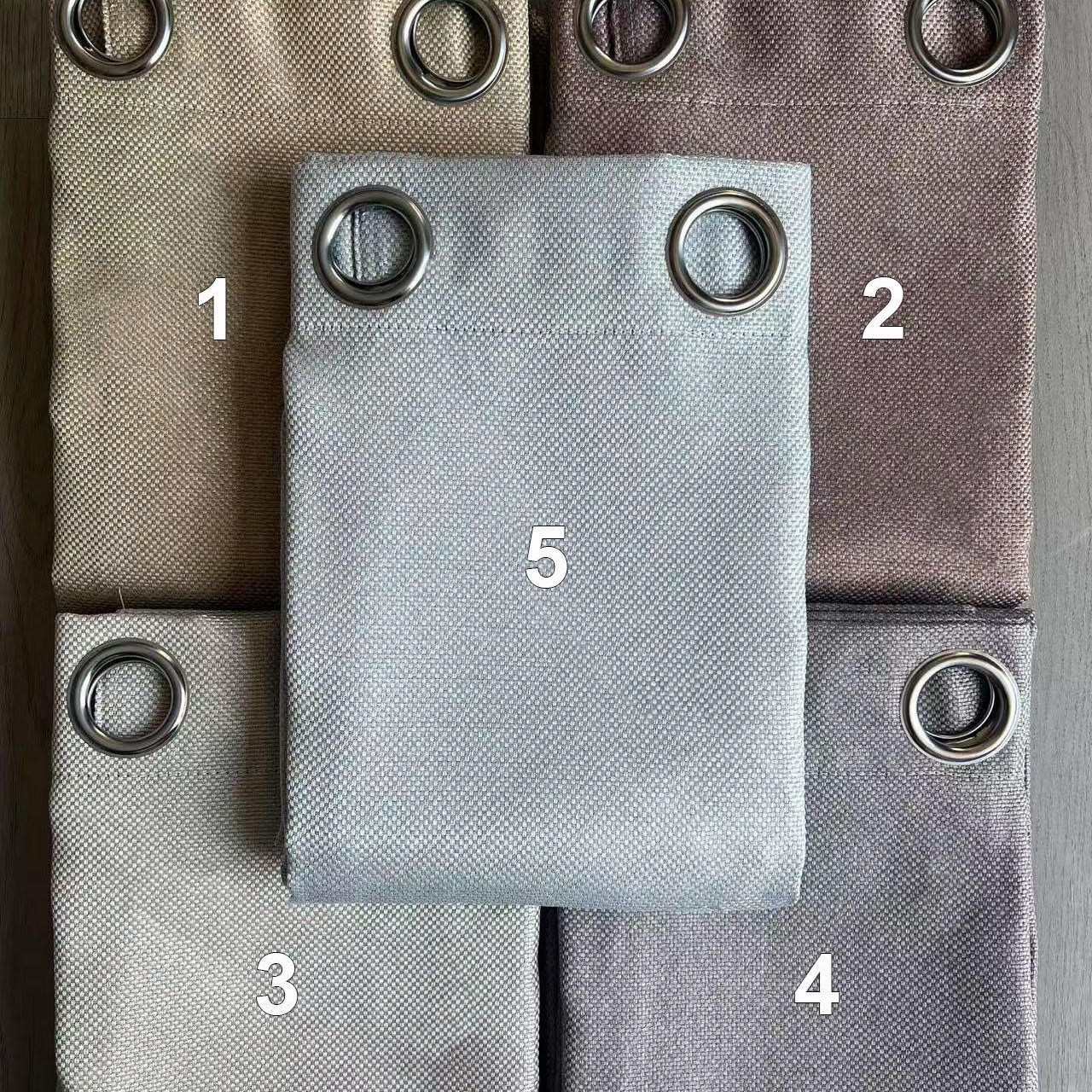 Cortinas de cortina de separación personalizadas con cinta guía de lino humano sombreada en Rusia transfronteriza