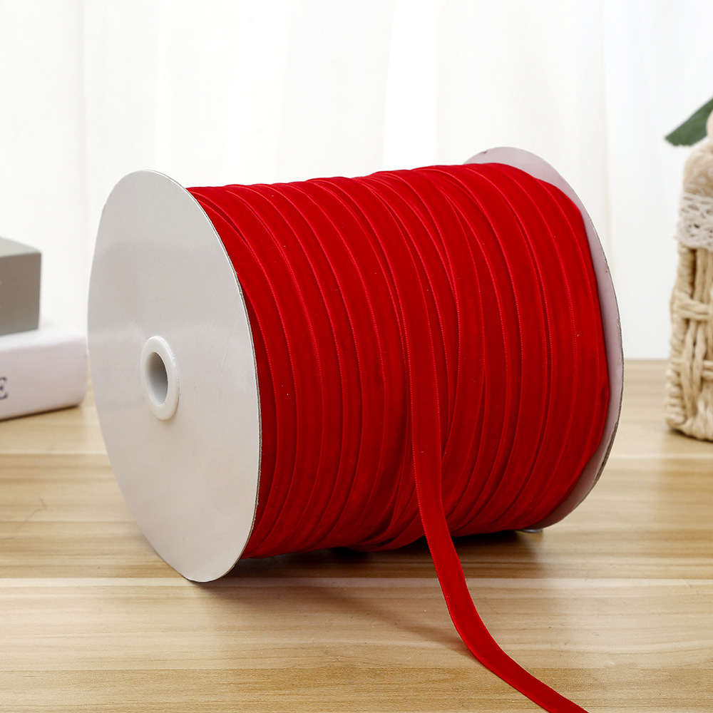 1cm cinturón de terciopelo colorido DIY hecho a mano arco accesorios para el cabello flocado cinturón ropa interior decoración accesorios cinturón de terciopelo