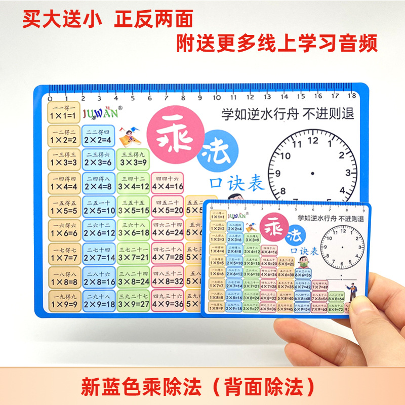 Border blue multiplication and division [buy big send small]]