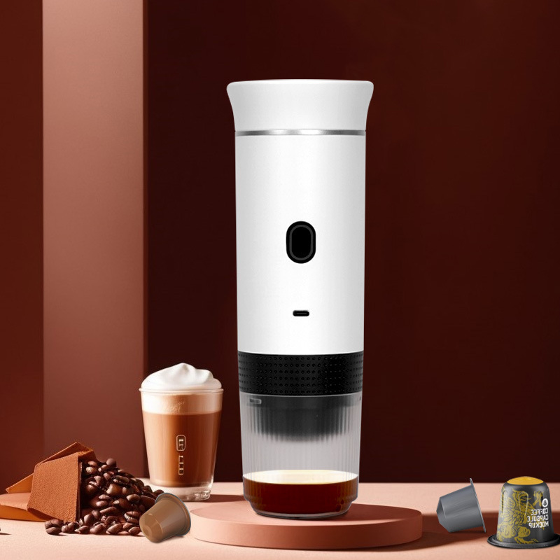 新たにアップグレードされた国境を越えた携帯型カプセルコーヒーマシンは、全自動で屋外のエスプレッソコーヒーマシンを加熱することができる|undefined